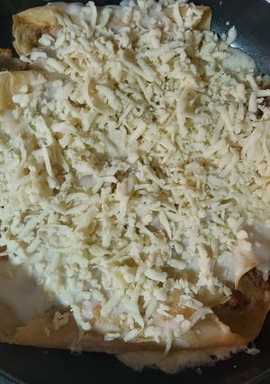 Una foto de Lasagna de crepe de carne con salsa bechamel