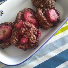 Una foto de Galletas de avena cacao frutilla