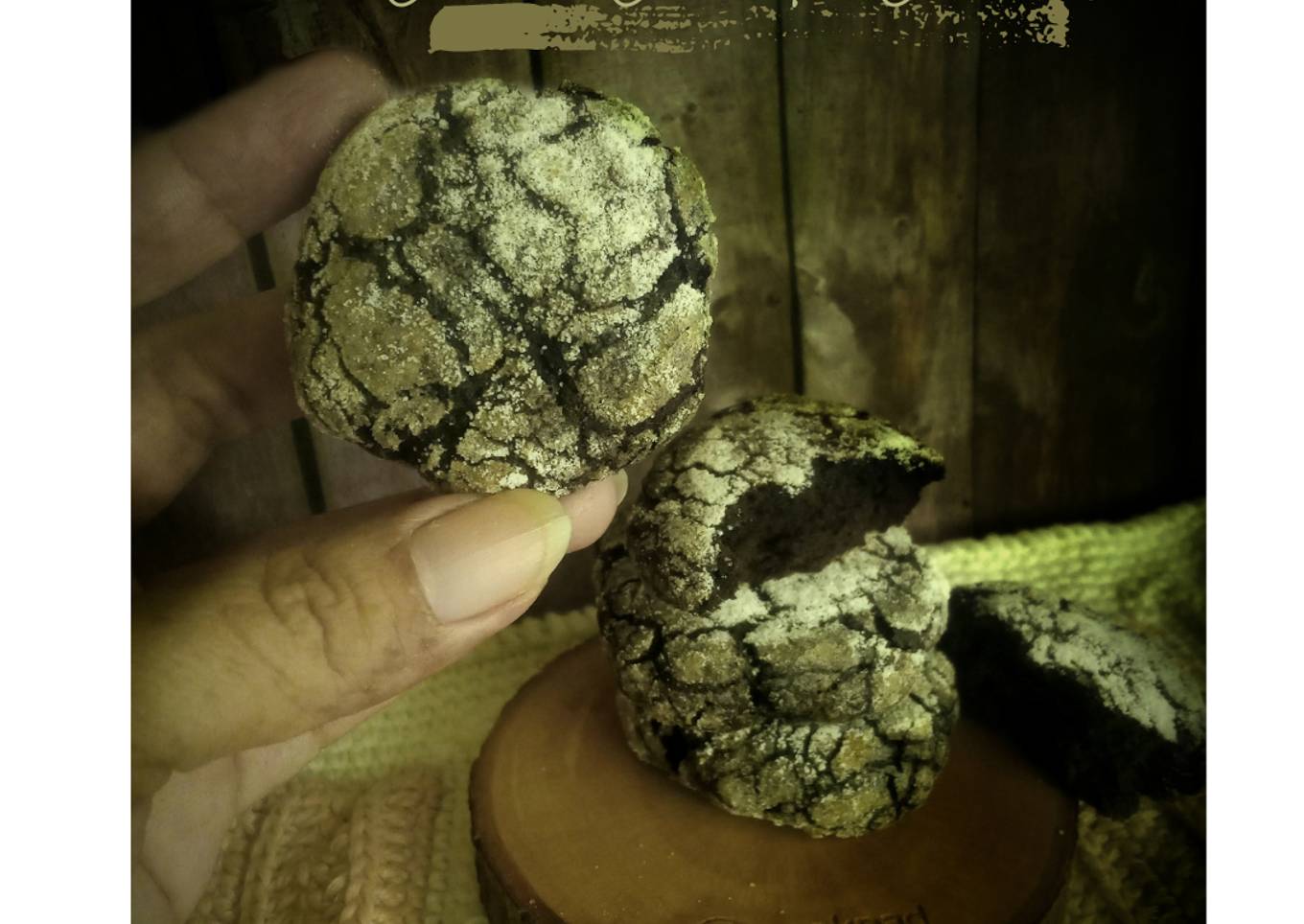 Choco Crinkle Cookies