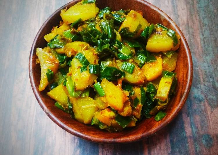 Simple Way to Prepare Super Quick Homemade Green onion bhaji