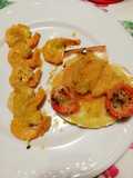 Capesante sfiziose con salsa d'arancia e crema di patate