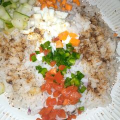 Rice and beans(garau garau) A picture of Rice and beans(garau garau).