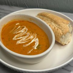 A picture of Tomato Soup w/ or w/out Grilled Cheese!.