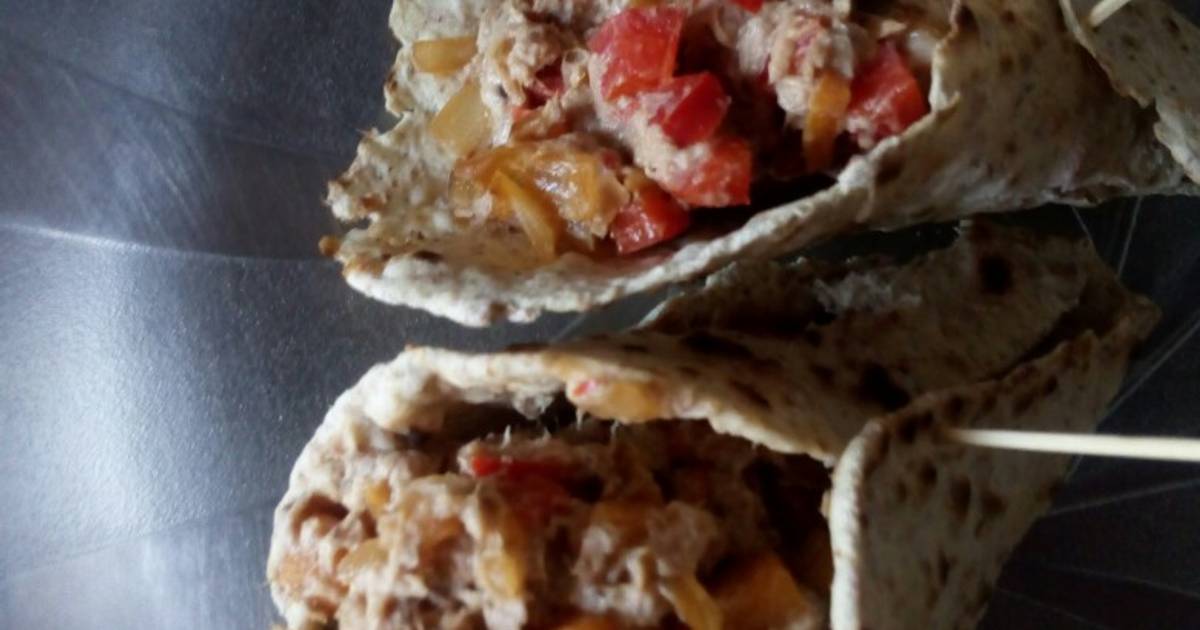 Fajitas de atún Receta de Giselle Piedras Cookpad