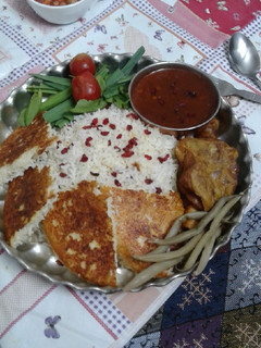 عکسی از دستور چلو گوشت مجلسی