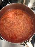 Sopa aguada de pasta