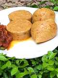 Alalan dankali with onion sauce