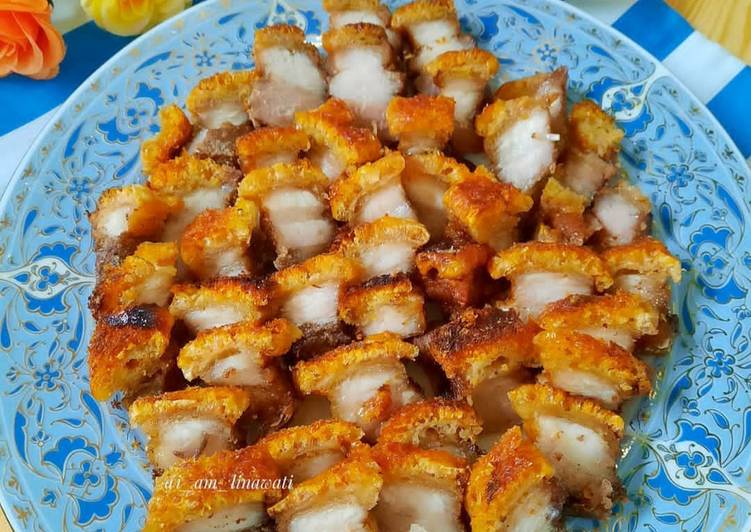 Resep Roasted pork Belly / siobak panggang /samcan panggang garing yang Enak Banget