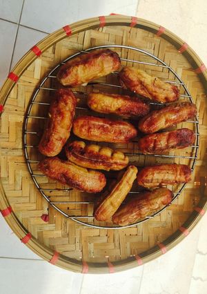 Hình của món Chuối tây nướng.