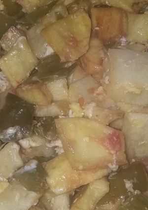 صورة لوصفة شكشوكة فلفل وبطاطا