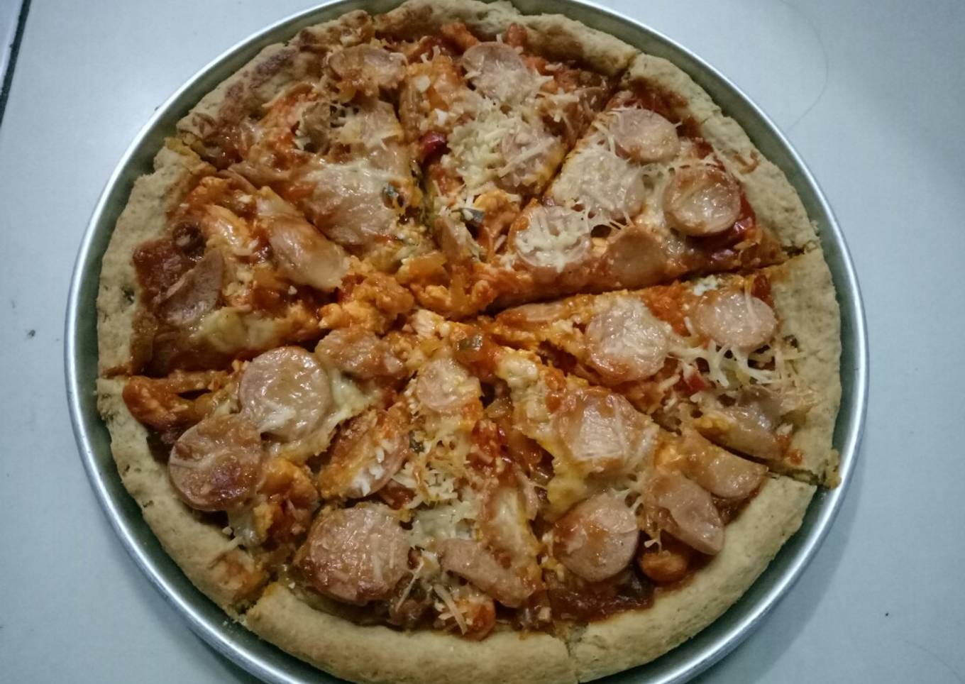 Pizza gandum yummy.