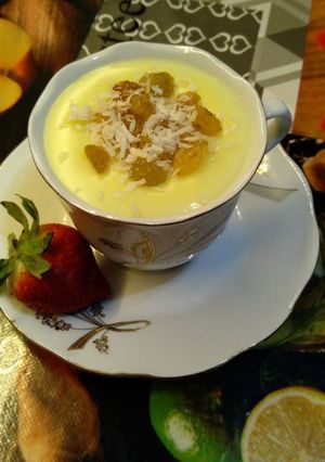 صورة لوصفة مشروب الكاسترد الساخن😋 ❤️