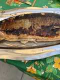 Saumon sauvage en papillote à l ail mariné et herbes aromatiques