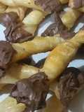 Lacitos de Hojaldre, Miel, Chocolate, Muy Ricos Súper Fáciles