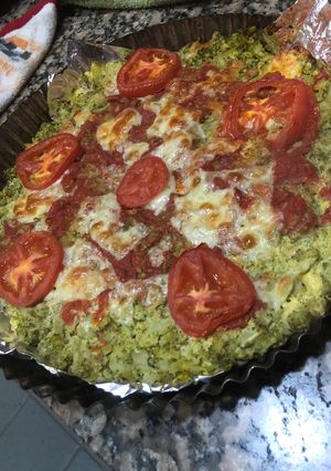 Una foto de Pizza de brócoli