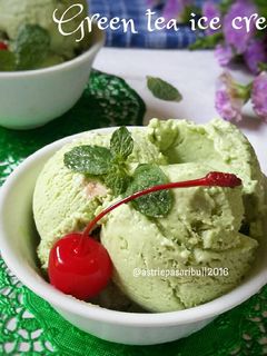 Foto resep Green tea ice cream