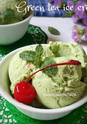 Foto resep Green tea ice cream