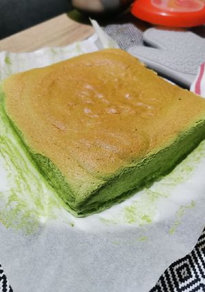 Foto resep Japanese matcha fluffy cake