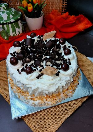 Foto resep Cake Coklat Ultah Simple