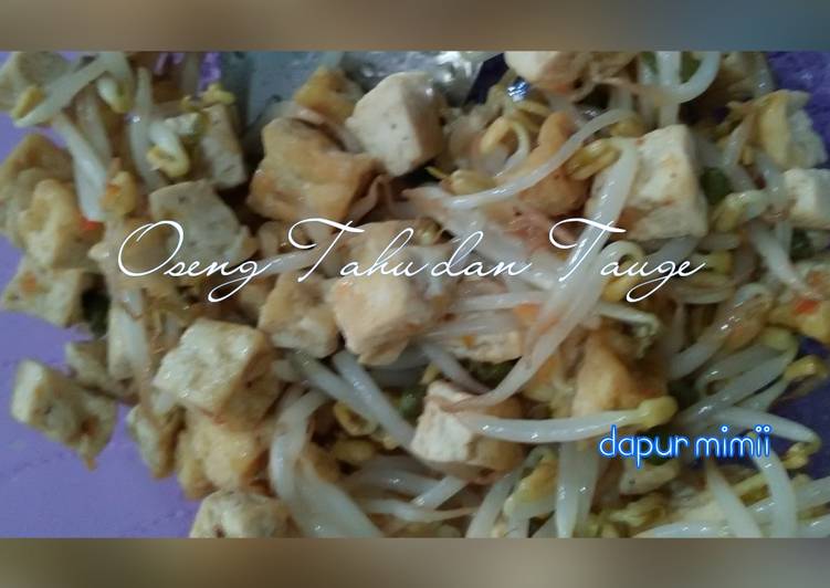 Oseng Tahu dan Tauge
