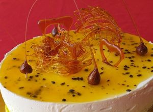 Una foto de Mousse de Parchita