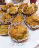 Muffin avocado e mirtilli cottura in friggitrice ad aria