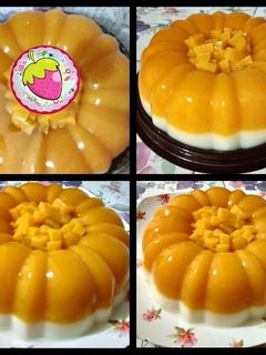 Foto resep Pudding mangga lapis susu