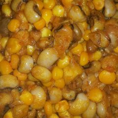 A picture of Porridge beans and maize.