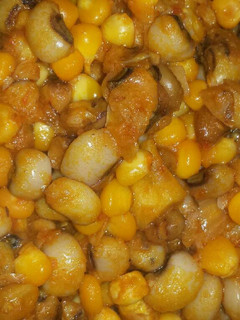 A picture of Porridge beans and maize.