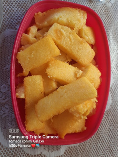 Una foto de Rectángulos de polenta frita