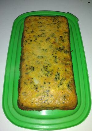 Una foto de Soufflé de calabaza, brócoli y zanahoria