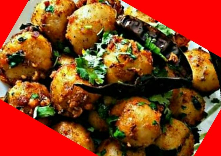 Recipe of Favorite Schezwan Baby Potatoes