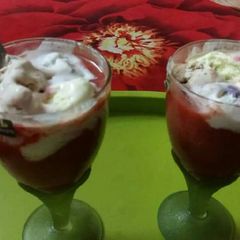 A picture of Plum mango smoothie.
