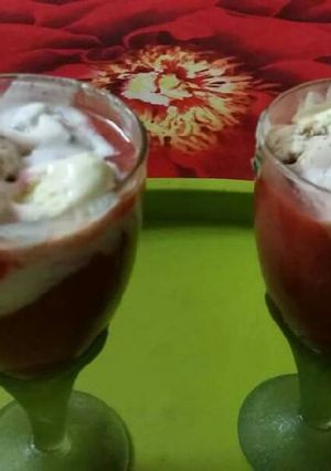 A picture of Plum mango smoothie.