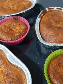Una foto de Magdalenas de mandarinas