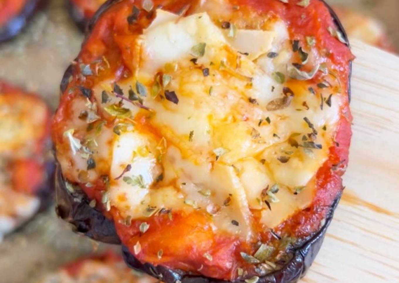 Mini pizzas de berenjenas