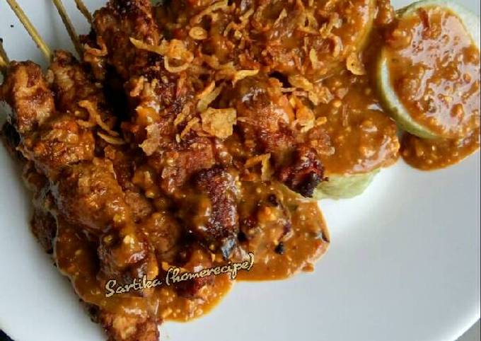 Langkah Mudah untuk Menyiapkan Sate ayam bumbu kacang ala me 🥰 yang Enak