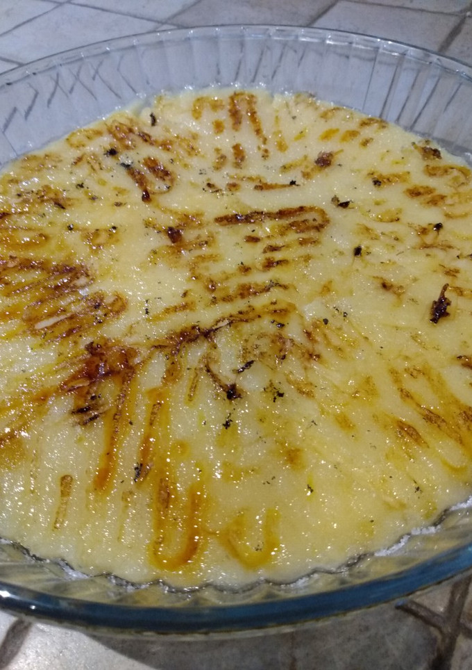Una foto de Crema de vainilla, quemada