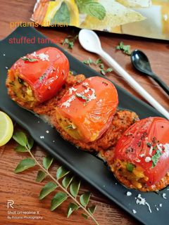 स्टफ्ड टमाटर (Stuffed tamatar recipe in hindi) रेसिपी मुख्य फोटो