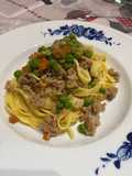 Tagliatelle with White Sausage Ragù