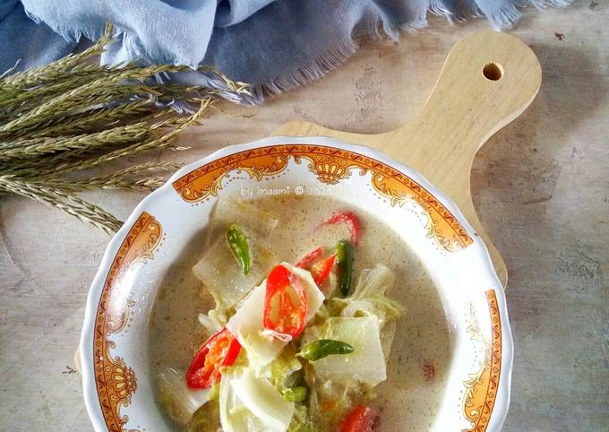 Resep: Sawi Putih Kuah Santan Sederhana Dan Enak