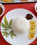 Simple egg thali