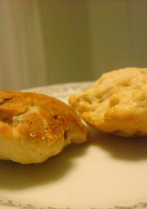 A picture of Date walnut raisin whole wheat muffins.