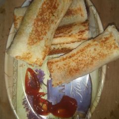 A picture of Paneer cheese bread roll.
