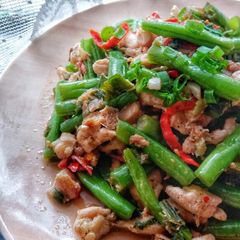 A picture of Tumis Buncis Ebi / Stir Fried Green Beans & Dried Shrimps.