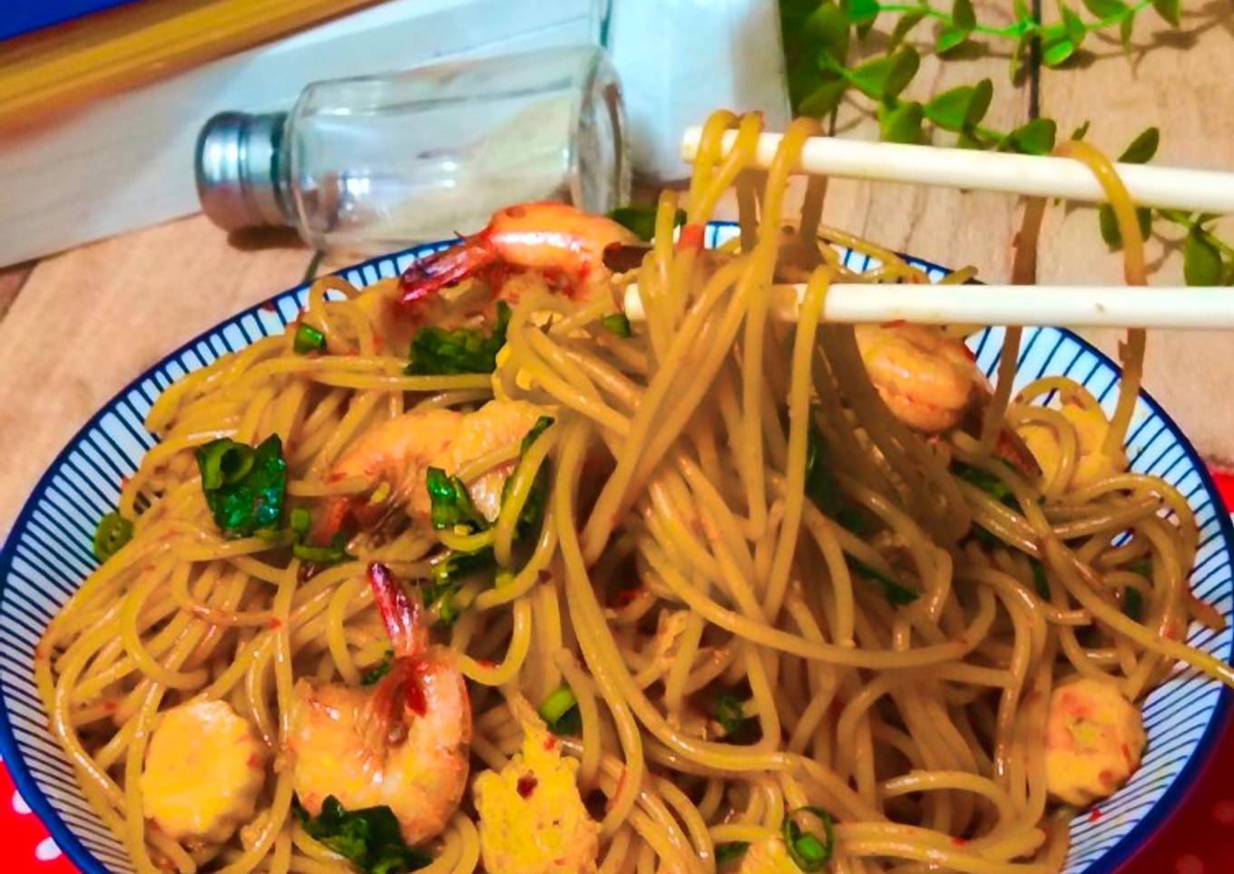 Spaghetti Goreng Seafood