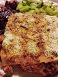 Lasaña de carne con bechamel