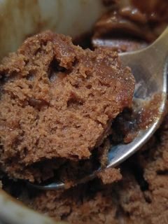 Una foto de Mugcake de nutella