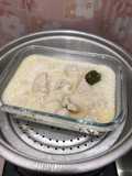 Dada ayam fillet steam santan