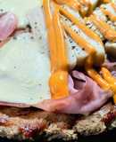 Pizza integral sin levadura